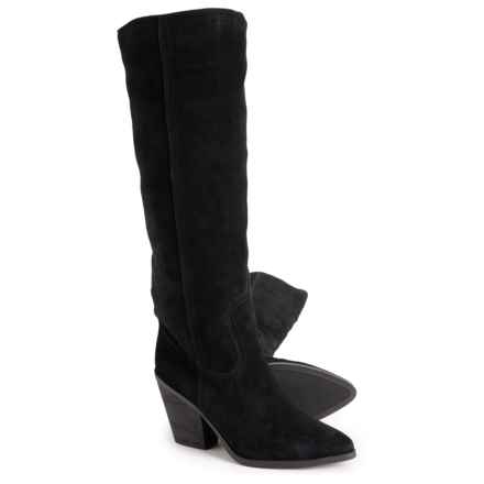 Blondo Wrangle Tall Shaft Boots - Waterproof, Suede (For Women) in Black