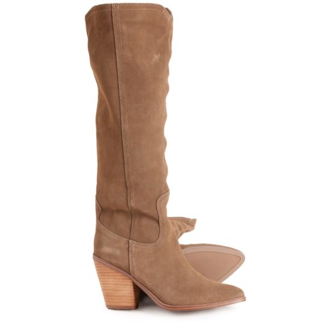 Blondo Wrangle Tall Shaft Boots - Waterproof, Suede (For Women) in Taupe