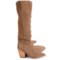 Blondo Wrangle Tall Shaft Boots - Waterproof, Suede (For Women) in Taupe