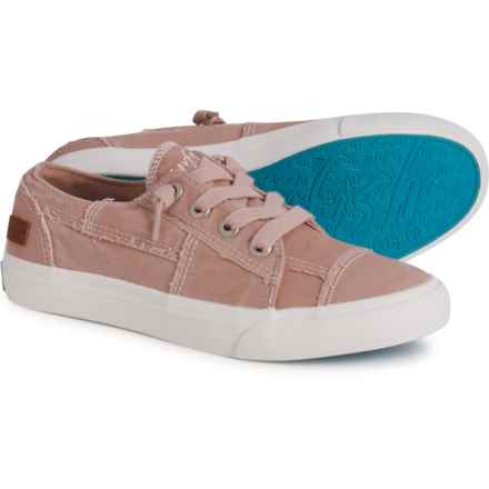 Blowfish Maxine Fixed-Lace Canvas Sneakers (For Women) in Dirty Pink Smoked