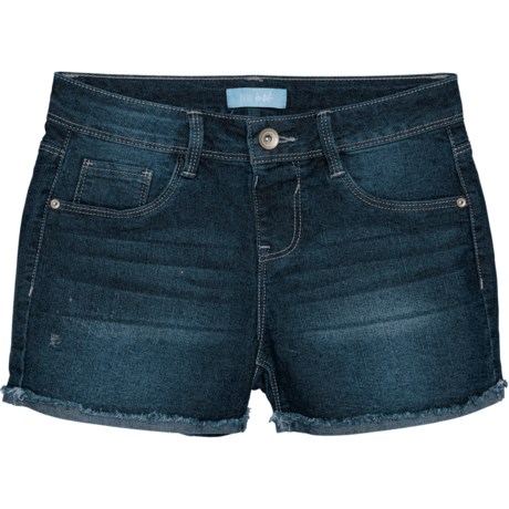 Blue Ink Big Girls Frayed Denim Shorts - Save 33%