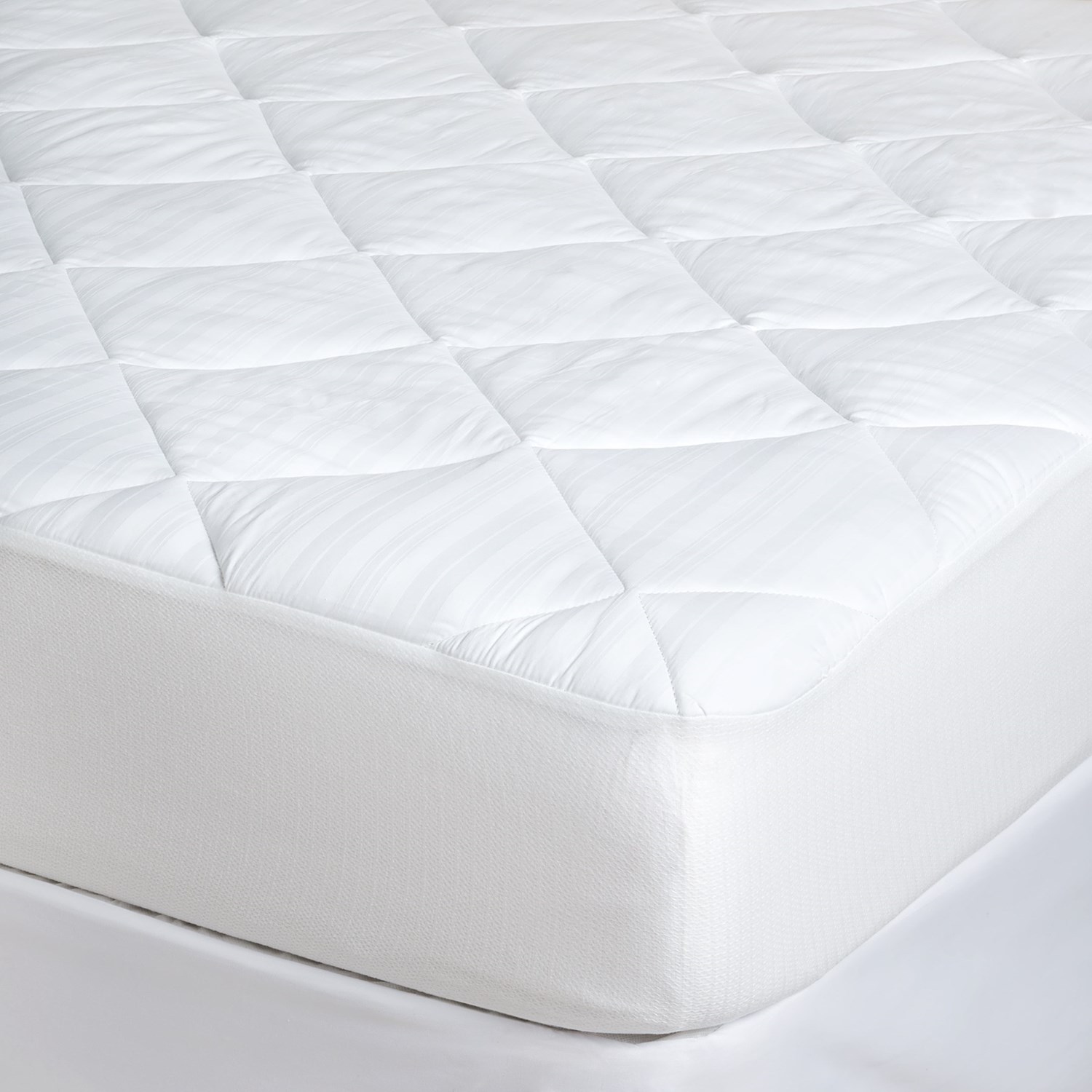 Blue Ridge Home Fashions Waterproof Mattress Pad King, 250 TC Cotton