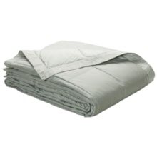 Blue Ridge Home Fashions White Goose Down Blanket - King, 300 TC Cotton Twill in Sage - Closeouts