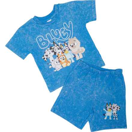 Bluey Toddler Girls Best Buddies T-Shirt and Shorts Set - Short Sleeve in Multi
