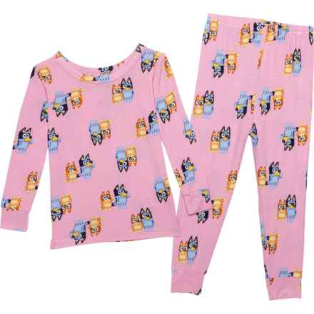 Bluey Toddler Girls Pajamas - Long Sleeve in Pink