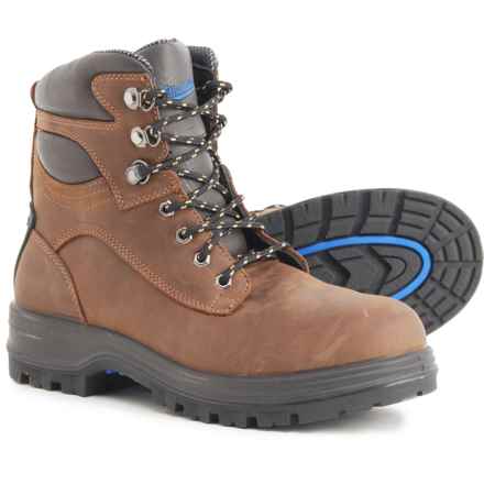 Blundstone 143 Work Series Lace-Up Work Boots - Steel Safety Toe, Leather, Factory Seconds (For Men) in Crazy Horse