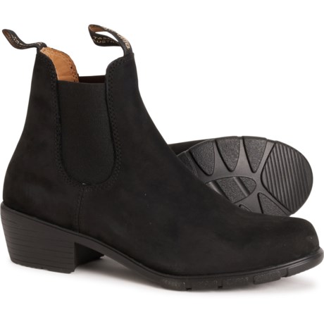 Blundstone 1960 Heeled Chelsea Boots - Nubuck, Factory 2nds (For Women) in Black