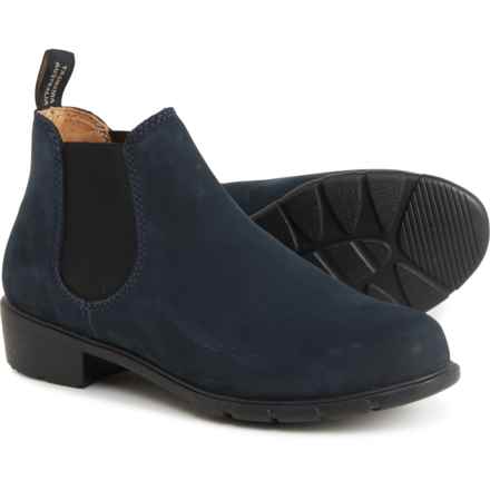 Blundstone 1975 Ankle Chelsea Boots - Nubuck, Factory 2nds (For Women) in Navy