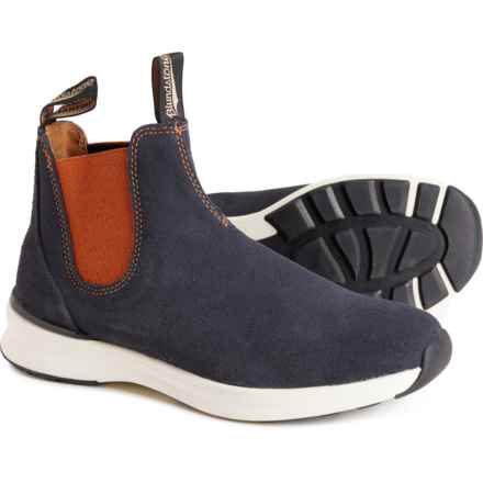 Blundstone 2147 Chelsea Sneaker Boots - Suede, Factory 2nds (For Men and Women) in Navy/Orange