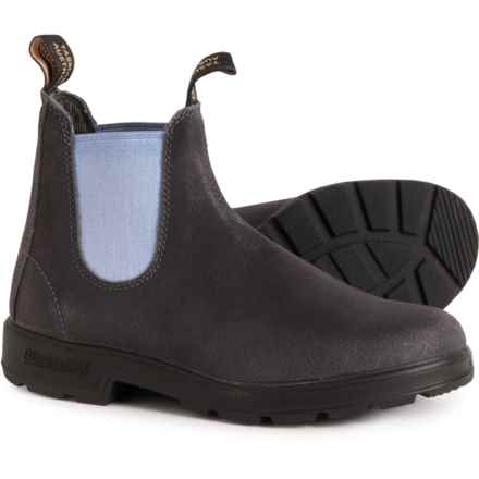 Blundstone 2209 Chelsea Boots - Suede, Factory 2nds (For Women) in Steel Grey & Denim