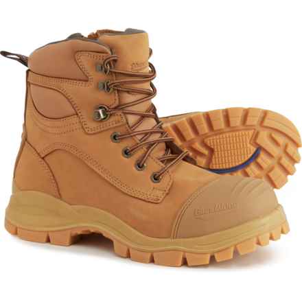 Blundstone 992 Work Series Side Zip Boots - Leather, Steel Toe, Factory Seconds (For Men) in Wheat Nubuck