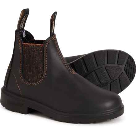 Blundstone Boys 1992 Chelsea Boots - Leather, Factory 2nds in Black/Broze Glitter