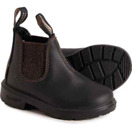 Blundstone Girls 1992 Chelsea Boots - Leather, Factory 2nds in Black/Bronze Glitter