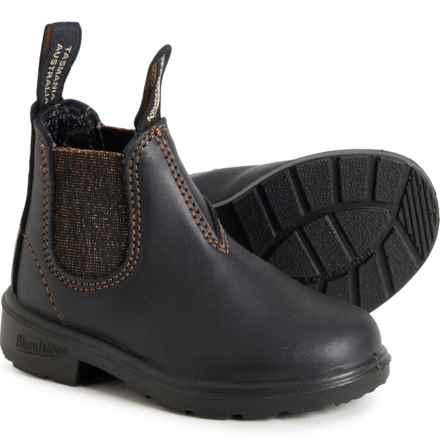 Blundstone Girls 1992 Chelsea Boots - Leather, Factory 2nds in Black/Bronze