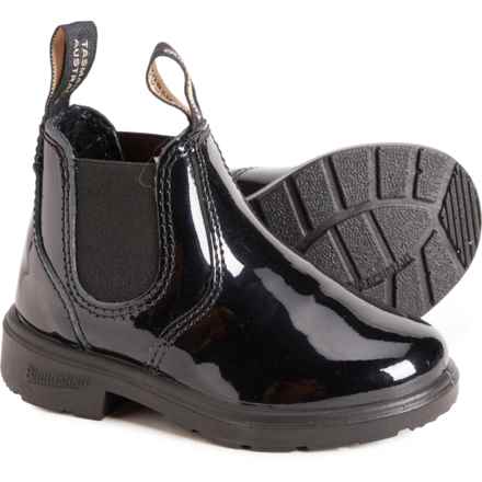 Blundstone Girls 2255 Chelsea Boots - Patent Leather, Factory 2nds in Black Patient