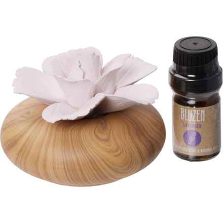 BluZen Succulent Stone Diffuser with Lavender Essential Oil in Multi