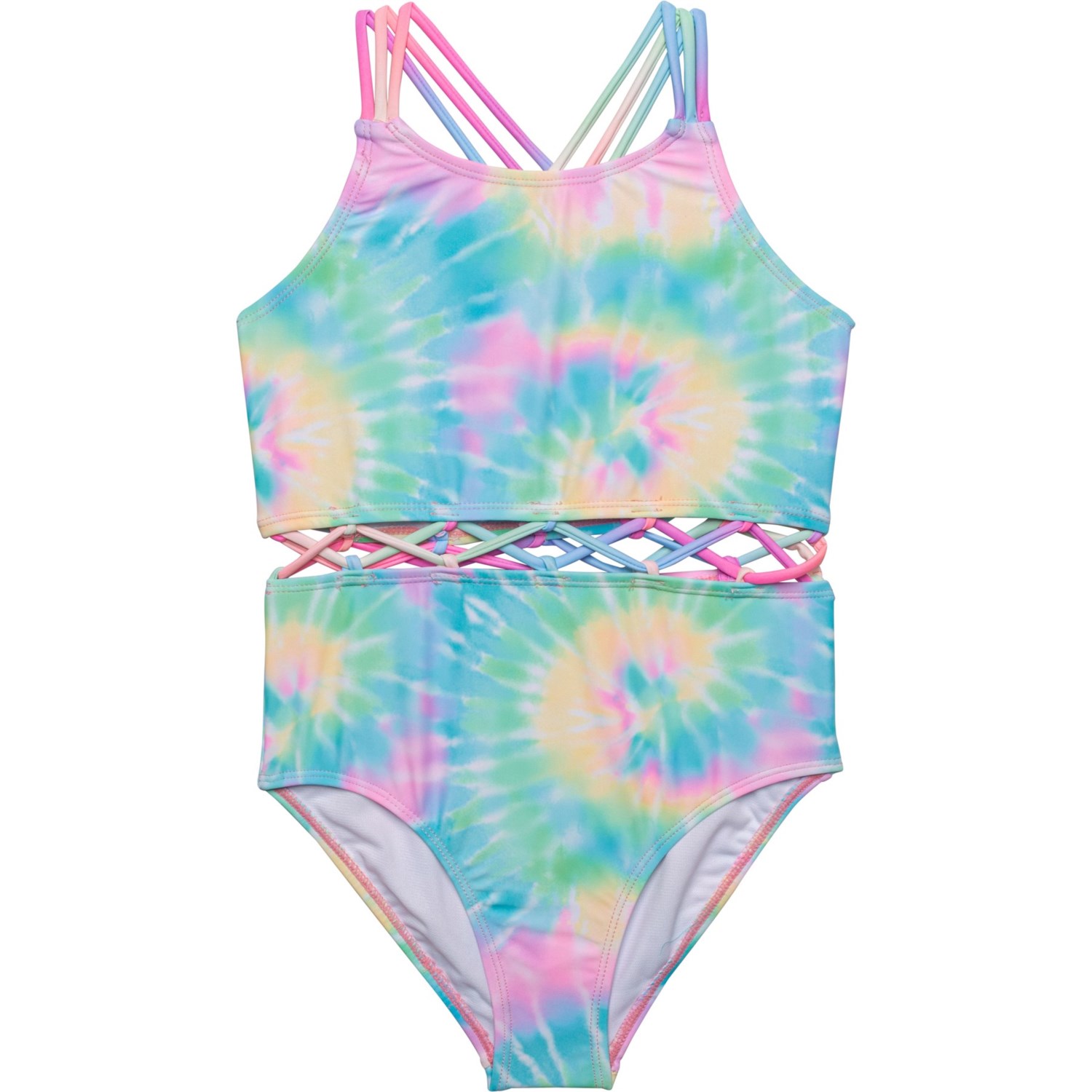 BMAGICAL Little Girls Tie-Dye One-Piece Swimsuit - UPF 50+ - Save 44%