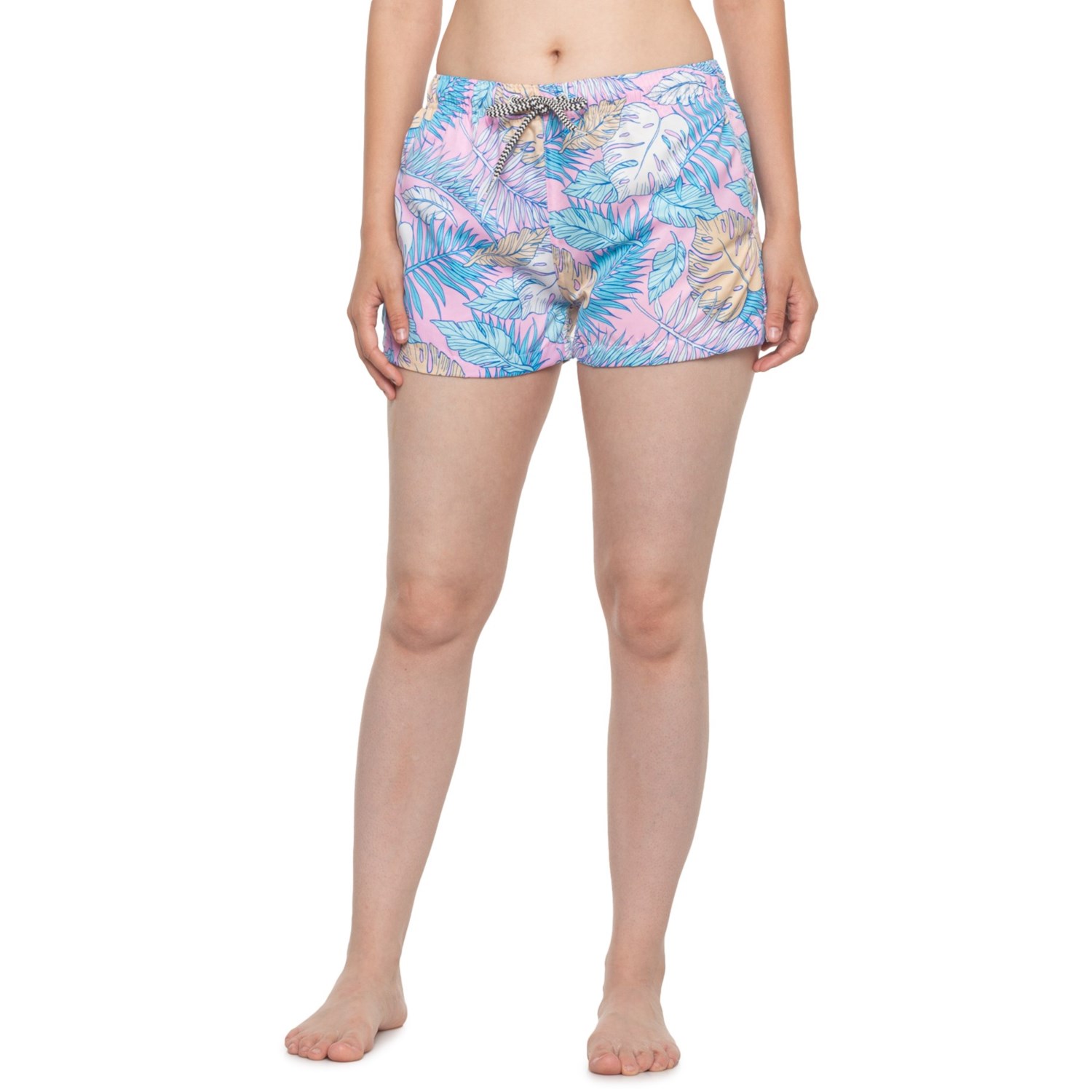 Boardies Pink Palms Swim Shorts (For Women) - Save 39%