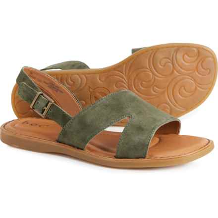 b.o.c. Didi Flat Sandals - Suede (For Women) in Green