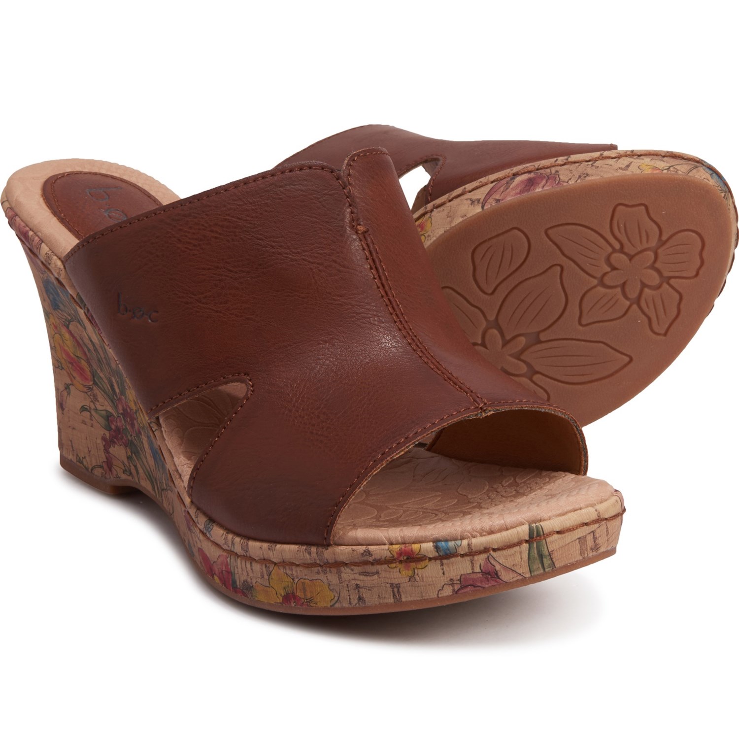 boc wedge sandals with flowers