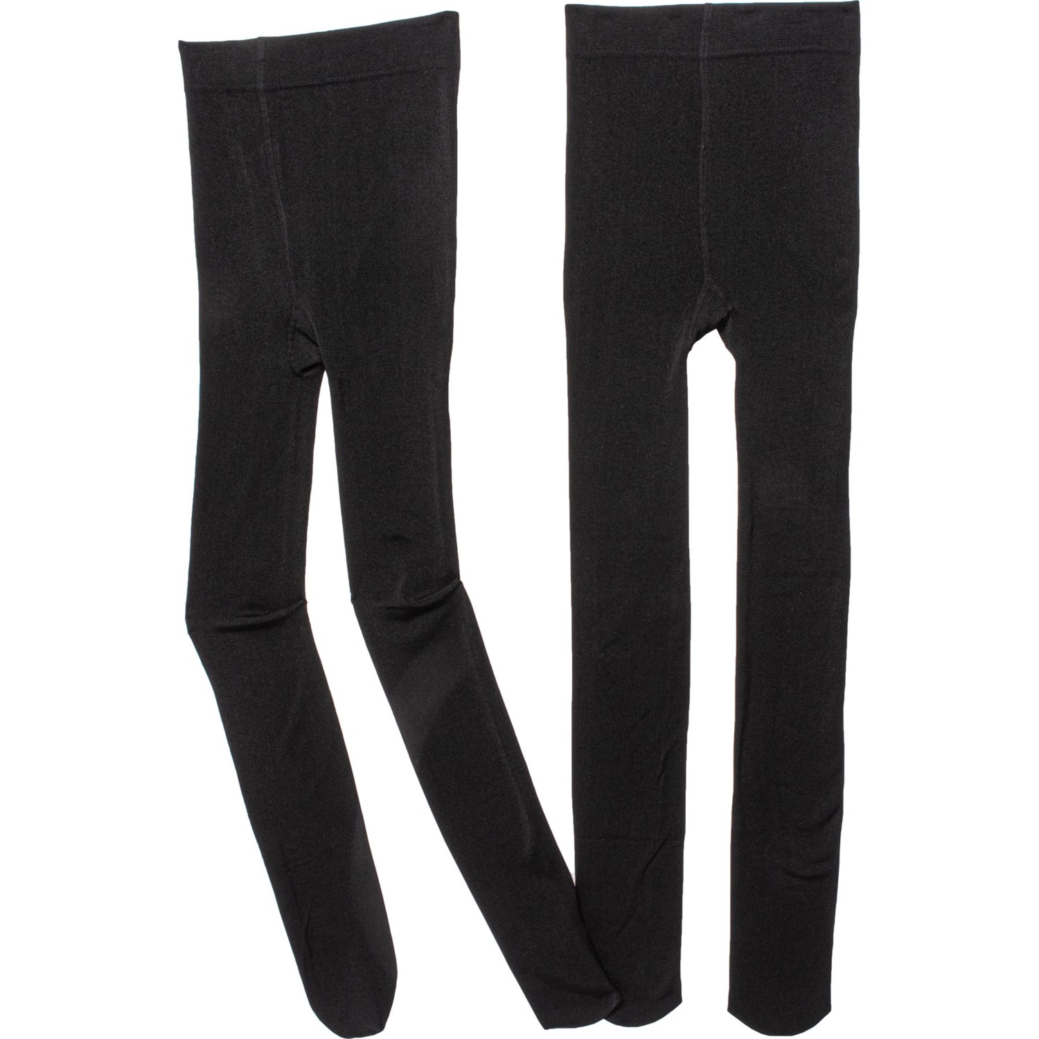 Cute Walk by Babyhug Knit Antibacterial Solid Footed Tights - Black