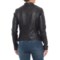 421WG_2 Bod & Christensen Raw-Edge Pleated Shoulder Jacket - Leather (For Women)