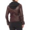 HW759_2 Bod & Christensen Roxanne Hooded Leather Jacket (For Women)