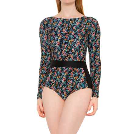 Body Glove Abloom Wave Paddle Suit - UPF 50, Long Sleeve (For Women) in Black