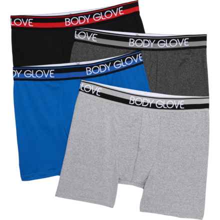 Body Glove Cotton Stretch Boxer Briefs - 4-Pack in Multi