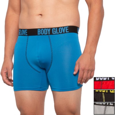 Color Multi, Pack of 4 Size X-Large 40//42 Bodyglove Mens Boxer Briefs