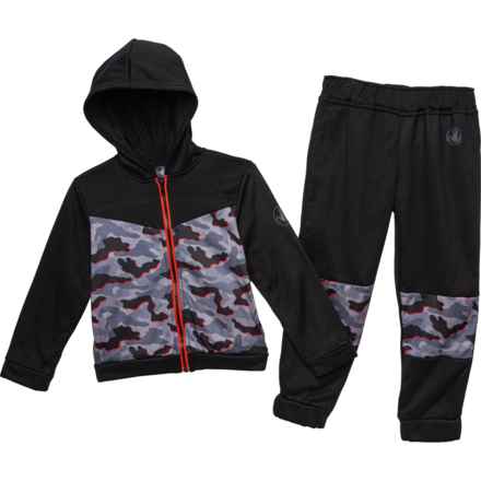 Body Glove Little Boys Jacket and Joggers Set - 2-Piece in Black/Gray Camo