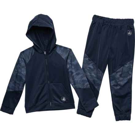 Body Glove Little Boys Jacket and Joggers Set - 2-Piece in Navy/Blue Camo