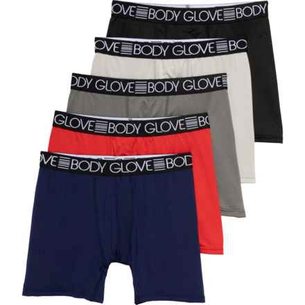 Body Glove Mesh-Performance Boxer Briefs - 5-Pack in Multi