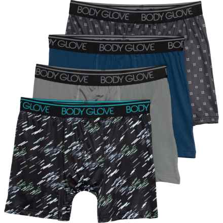 Body Glove Printed High-Performance Boxer Briefs - 4-Pack in Multi