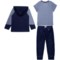 475KF_2 Body Glove Shirt, Hoodie and Joggers Set - Short Sleeve (For Toodler Boys)