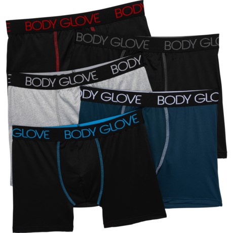 Body Glove Sport-Performance Boxer Briefs - 5-Pack in Multi
