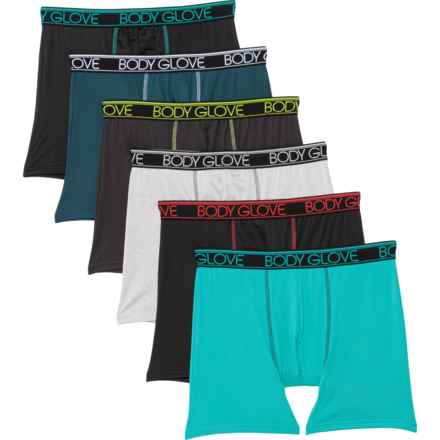 Body Glove Sport-Performance Boxer Briefs - 6-Pack in Multi Solid