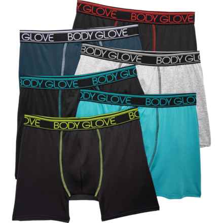 Body Glove Sport-Performance Boxer Briefs - 6-Pack in Multi