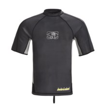 Body Glove Super Rover Surf Shirt - 1mm, Reversible, Short Sleeve (For Men) in Charcoal/Silver/Black - Closeouts
