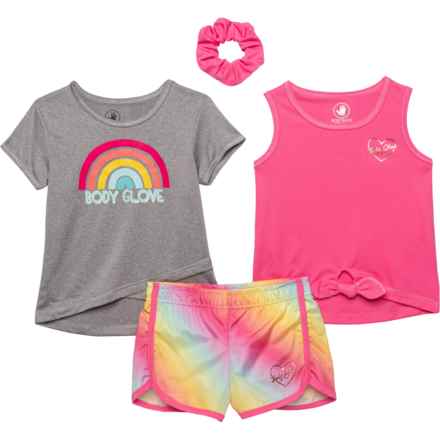Body Glove Toddler Girls Shirts and Shorts Set - 3-Piece in Multi