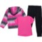 5CTWD_2 Body Glove Toddler Girls Windbreaker Jacket, T-Shirt and Pants Set - 3-Piece, Short Sleeve