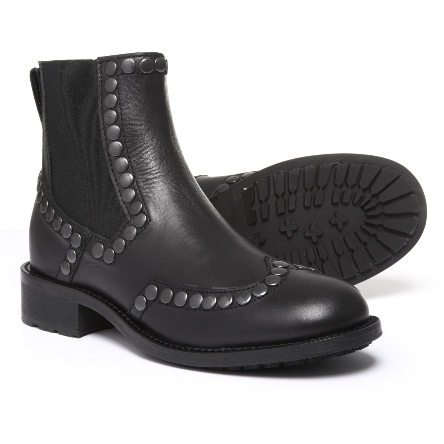 studded chelsea boots womens