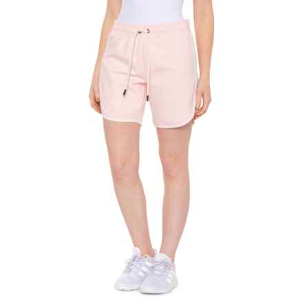 Bogner Alexia Jersey Track Shorts in Soft Peach