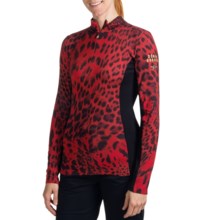 Bogner Arielle Leopard-Print Base Layer Top - Midweight, Zip Neck, Long Sleeve (For Women) in Red Leopard - Closeouts