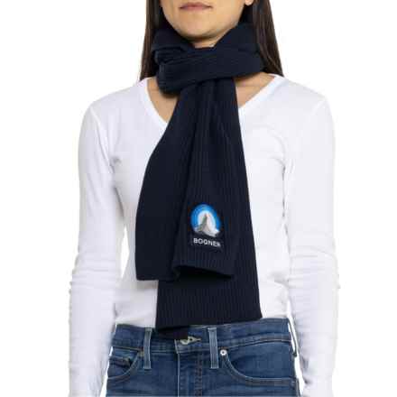 Bogner Bailee Knitted Scarf in Navy