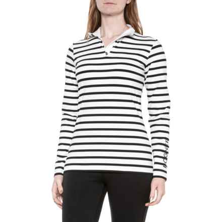 Bogner Beline1 Technical Base Layer Top - Zip Neck, Long Sleeve in Off-White