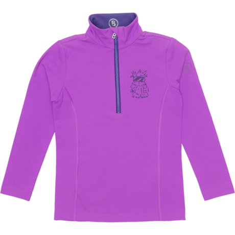 Bogner Big Girls Ida Base Layer Top - Zip Neck, Long Sleeve - Save 52%