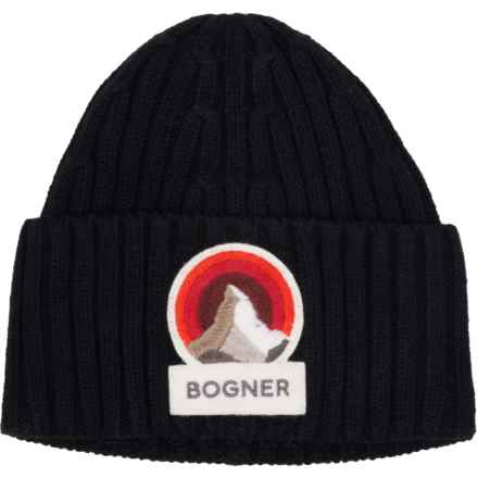 Bogner Bony Logo Beanie in Black