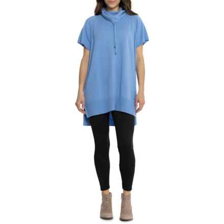 Bogner Cadley Knit Dress - Virgin Wool-Cashmere Blend, Short Sleeve in Spring Blue