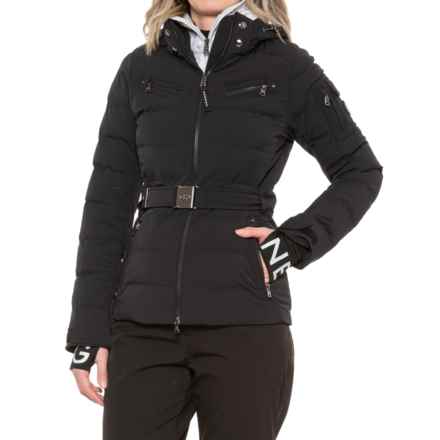 Bogner Ellya-T Stretch Belted Ski Jacket - Waterproof, Insulated in Black
